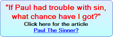 Paul The Sinner?