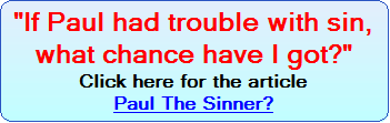Paul The Sinner?